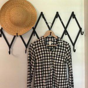 Jcrew gingham shirt. XS.